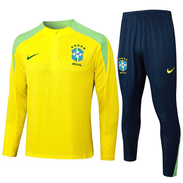 Sudadera De Training Brasil 2024-25 Amarillo